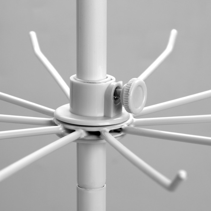 Вертушка QF, 3 яруса по 10 крючков, 30×30×65, цвет белый Вертушка QF, 3 яруса по 10 крючков, 30×30×65, цвет белый