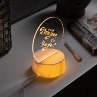 Светодиодный ночник с маркером 13.8 &times; 17.8 &times; 9.7 см, USB, свечение тёплое белое