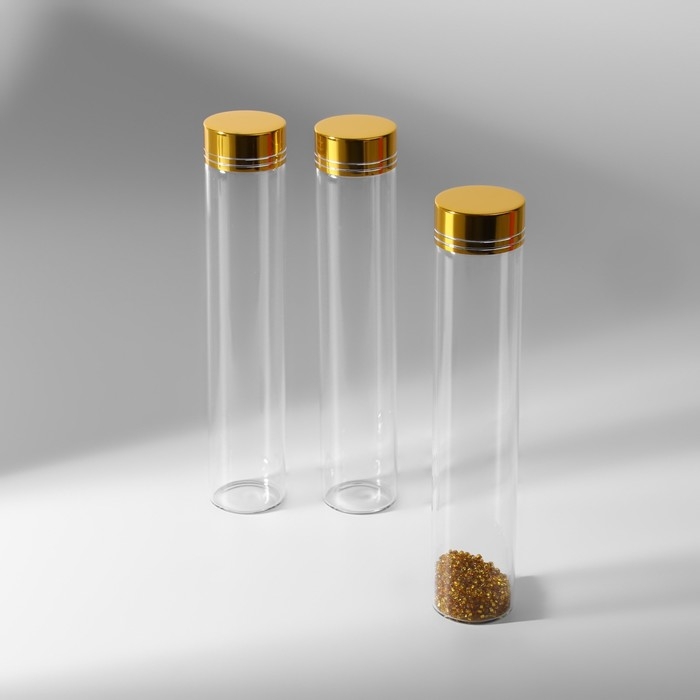 Баночки для хранения бисера, d = 3 &times; 15 см, 3 шт