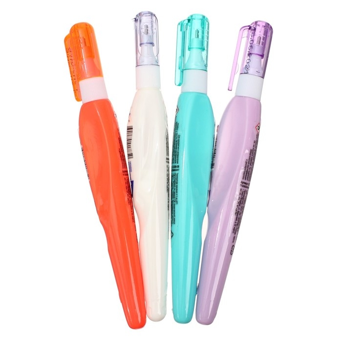 Корректор-карандаш 6 мл Корректор-карандаш 6 мл "Луч", на растворителе, с металлическим наконечником, МИКС