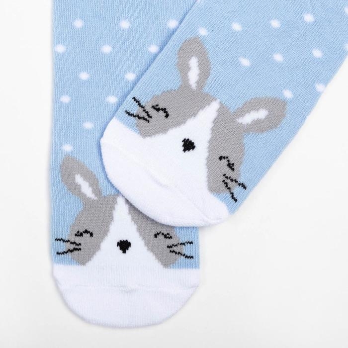 Колготки Крошка Я Колготки Крошка Я "Зайка", голубой, рост 68-74 см