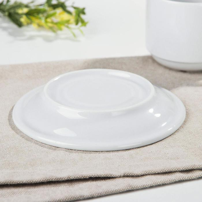 Чайная пара фарфоровая &laquo;Экспресс&raquo;, чашка 220 мл, блюдце d=14 см