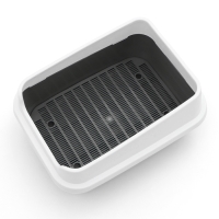 Туалет "Сима Люкс" с сеткой и бортом 30 х 39 х 19 см, серый Туалет "Сима Люкс" с сеткой и бортом 30 х 39 х 19 см, серый