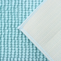 Коврик для дома Доляна &laquo;Букли&raquo;, 50&times;80 см, цвет голубой