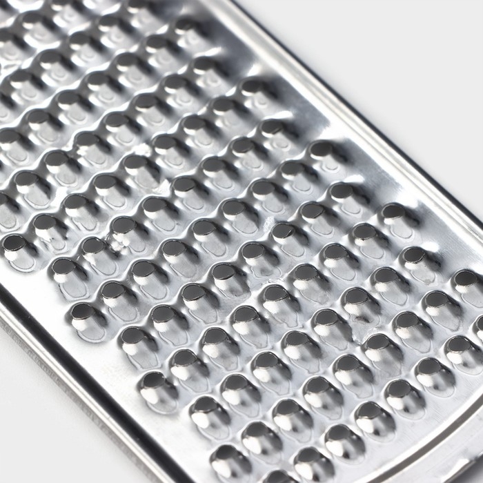 Тёрка для сыра мелкая Доляна &laquo;Помощник&raquo;, 19&times;5 см, с ручкой, цвет серебристый