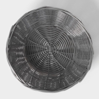 Корзинка для подачи Доляна &laquo;Плуг&raquo;, 20&times;20&times;6 см, цвет серый