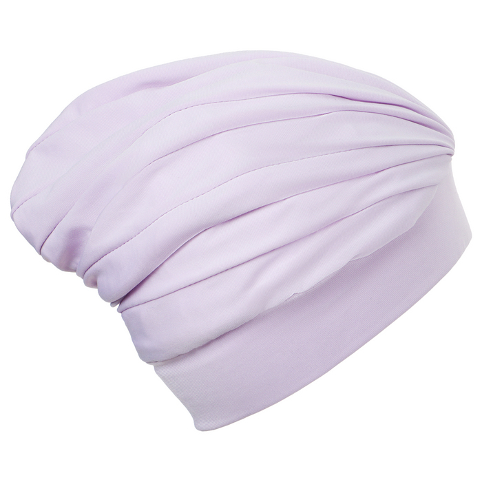 Шапочка для плавания взрослая ONLYTOP, тканевая, обхват 54-60 см, цвет сиреневый