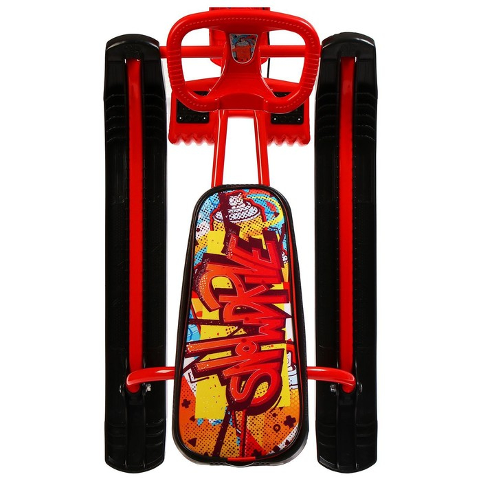 Снегокат &laquo;Тимка спорт 2 + Граффити красный&raquo;, ТС2+/GR, цвет чёрный/красный