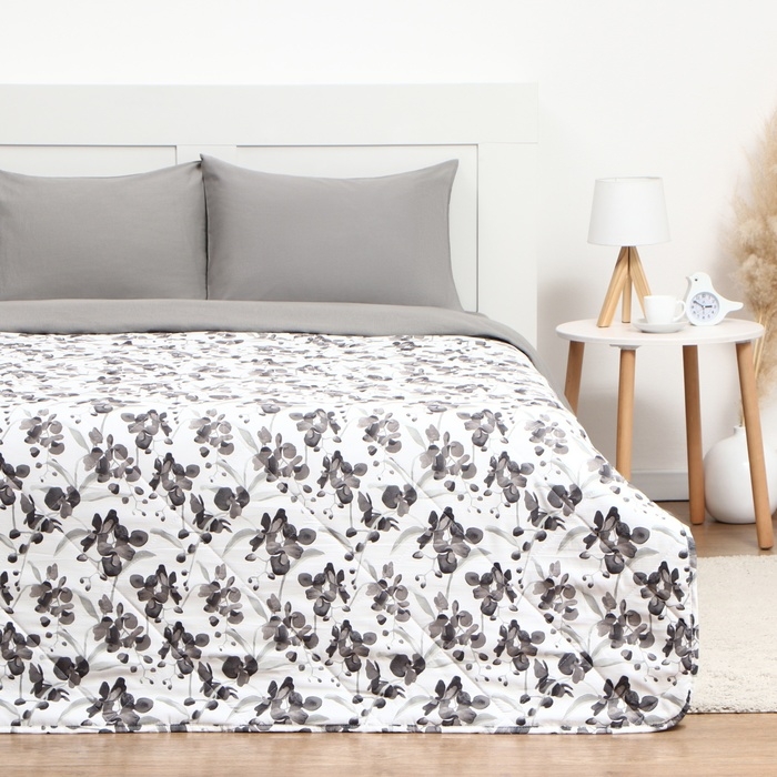 Покрывало LoveLife 2 сп Flowers 180*230&plusmn;5 см, жатка, 100% п/э