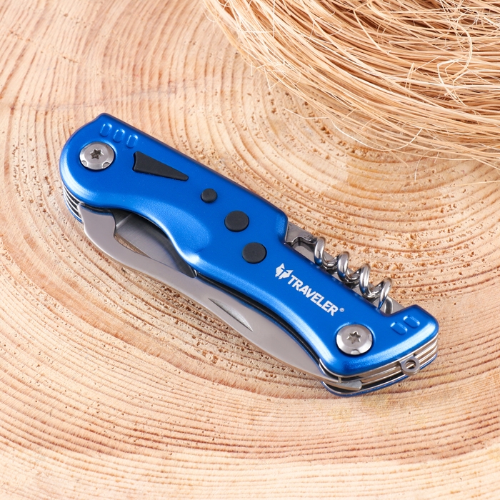 Нож швейцарский 8в1 Нож швейцарский 8в1 "Эльбрус" 18,3см, клинок 77мм/2мм