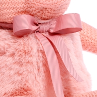 Мягкая игрушка «Зайка вязаный», цвет розовый, 38 см Мягкая игрушка «Зайка вязаный», цвет розовый, 38 см