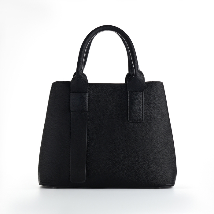 Сумка женская на молнии, TEXTURA, средний размер, цвет чёрный Сумка женская на молнии, TEXTURA, средний размер, цвет чёрный