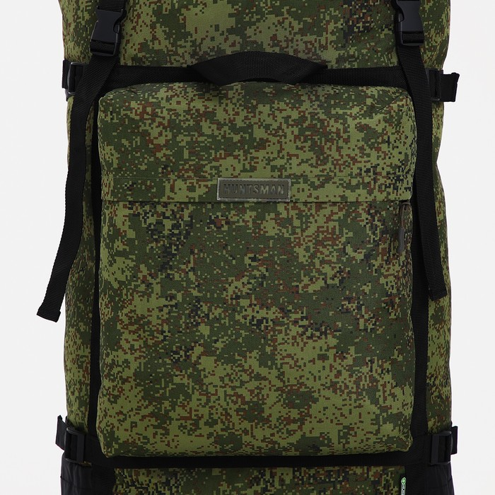 Рюкзак туристический, Huntsman, 50л, отдел на шнурке, 3 наружных кармана, цвет хаки