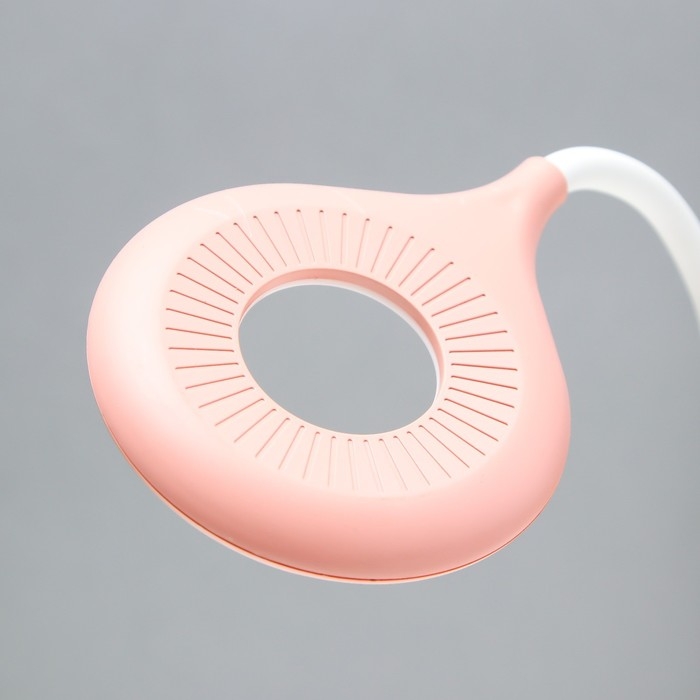 Настольная лампа с ночником "Принцесса" LED 3000К-6000К 5Вт USB АКБ розовый 14х14х44см RISALUX  9413