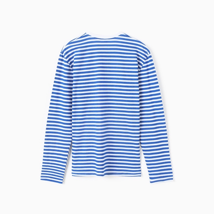 Тельняшка мужская, цвет белый/синий, размер 56