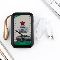 Зарядное устройство &laquo;Заряд мужской энергии&raquo;, 5000мА, мод. PB-01, 10,4 х 6,4 см