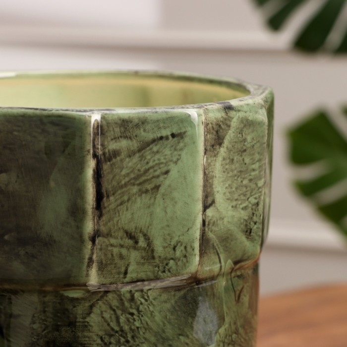 Набор горшков 3 шт. "Башня" зеленый 11 л/ 5 л/1,7 л