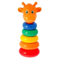 Пирамидка 5 колец &laquo;Жирафик&raquo;