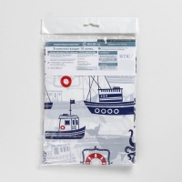 Штора для ванной «Гавань», 180×180 см, белая Штора для ванной «Гавань», 180×180 см, белая