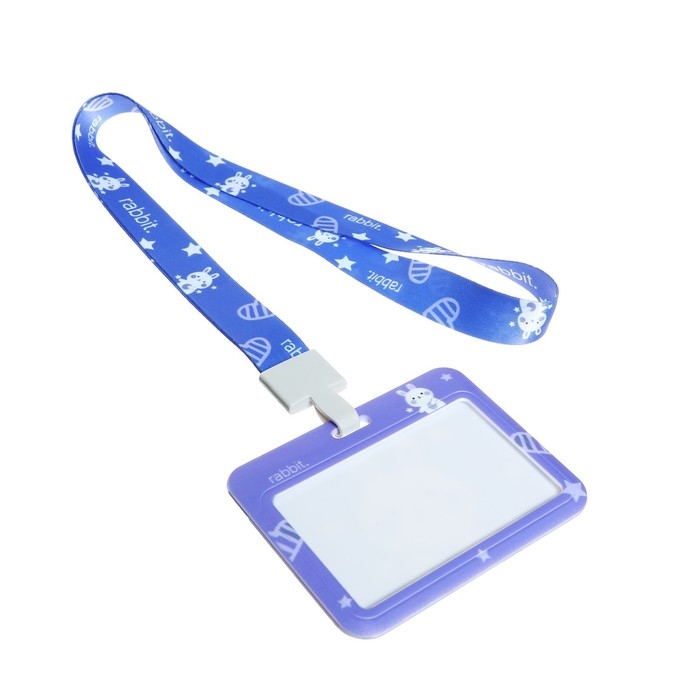 Бейдж горизонтальный внешний размер10 х 7,8 см, внутренний размер 5,2 х 8,2 см, лента 42 см, с рисунком Зайка Бейдж горизонтальный внешний размер10 х 7,8 см, внутренний размер 5,2 х 8,2 см, лента 42 см, с рисунком Зайка