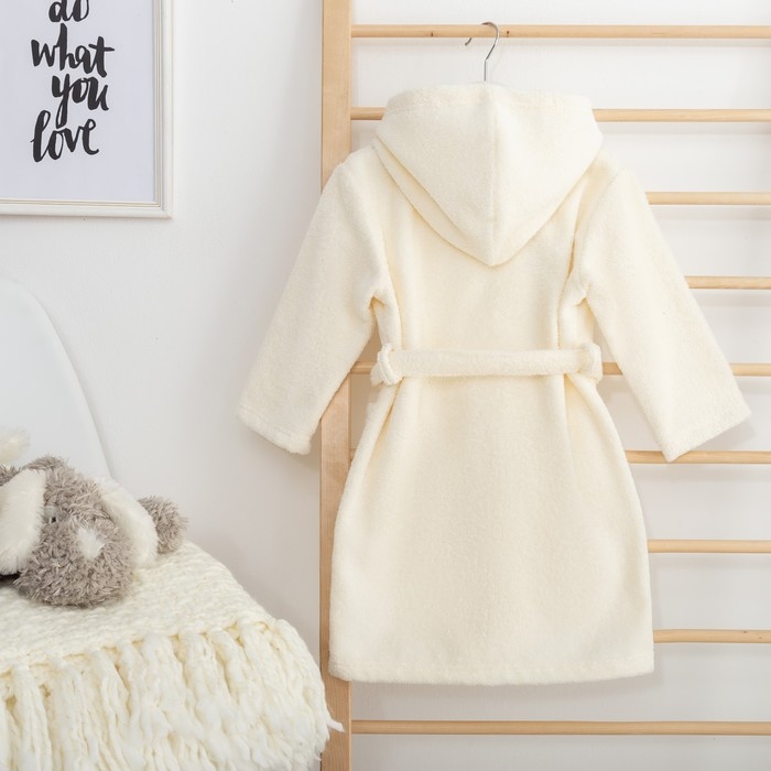 Халат махровый детский Халат махровый детский "Единорог", р-р 30, цв.молочный 340 г/м2 хл.100% с AIRO