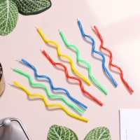 Свечи для торта, набор 8 шт, витые, 17 см Свечи для торта, набор 8 шт, витые, 17 см