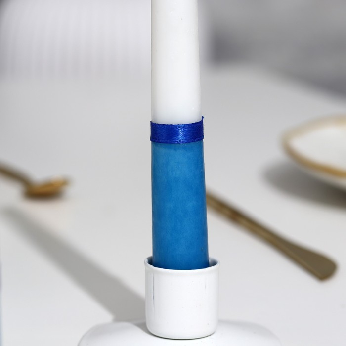 Набор свадебных свечей Набор свадебных свечей "Совет да любовь" синий: родительские 1,8х17,5; домашний очаг 4х13,5