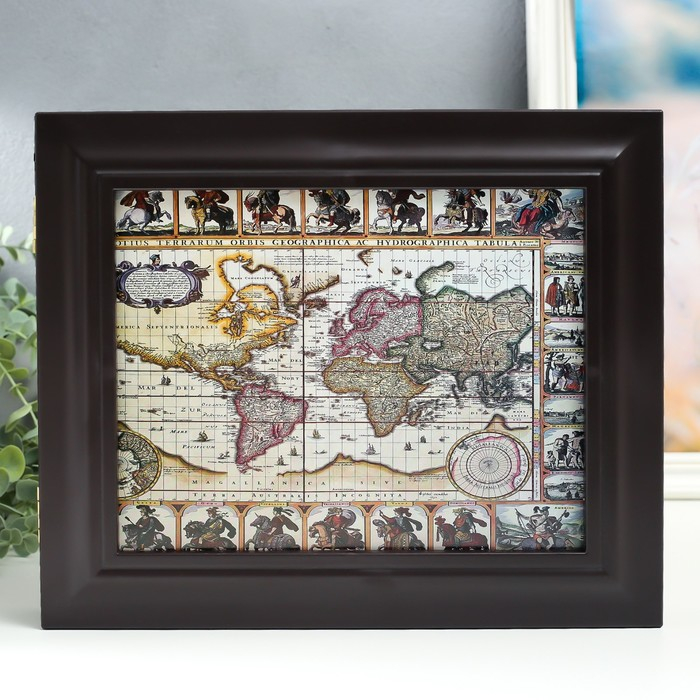 Ключница "Карта 4" Венге  26,5х31,5х4,5 см МИКС