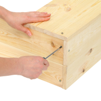 Песочница детская деревянная, без крышки, 150 &times; 140 &times; 20 см, с сиденьями, без покраски, сосна, Greengo