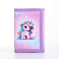 Кошелёк детский на липучке &laquo;Выбражулька&raquo;, цвет сиреневый