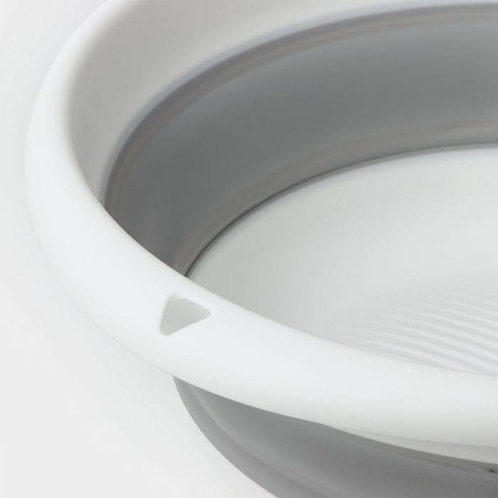 Таз складной «Флекс», 10 л, 39.5×40×5.5 см, цвет смоки Таз складной «Флекс», 10 л, 39.5×40×5.5 см, цвет смоки