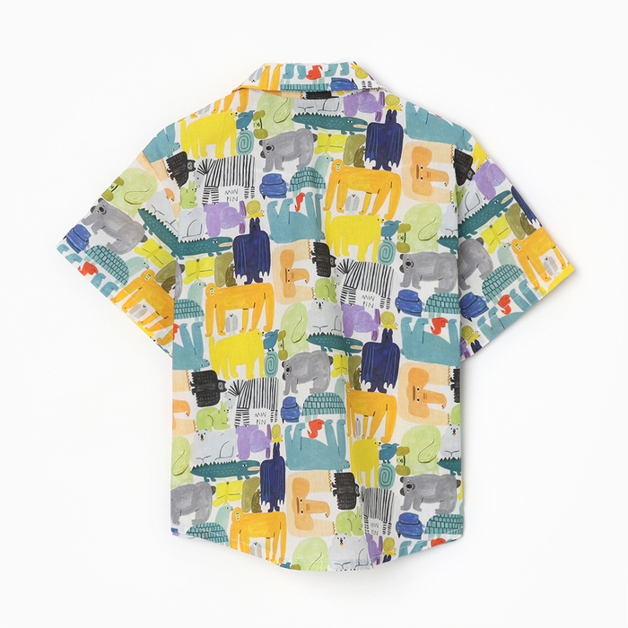 Рубашка для мальчика KAFTAN "Звери", р.30 (98-104)