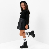 Джемпер детский с воланами KAFTAN, р. 32 (110-116 см), чёрный