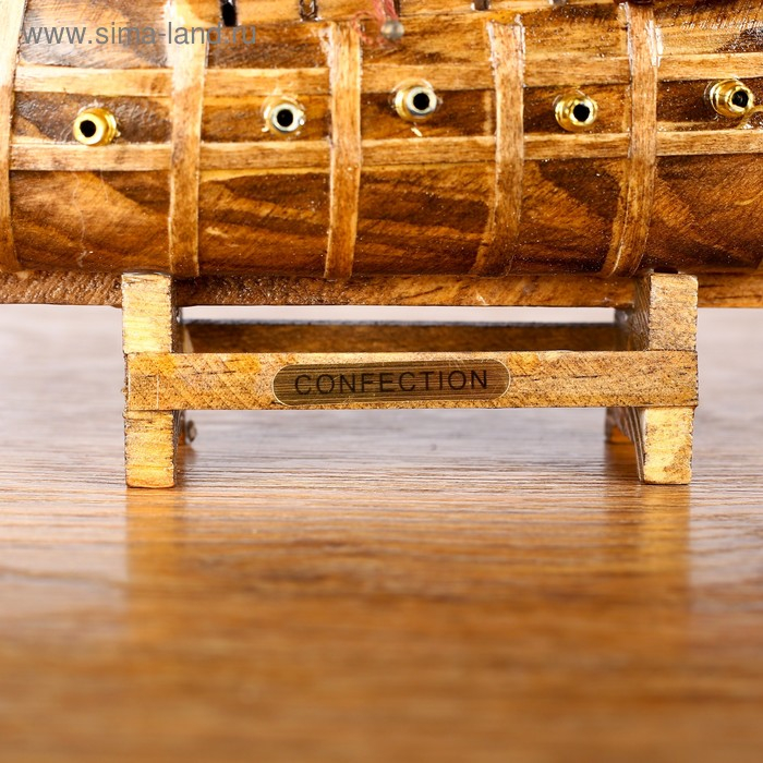 Корабль «Уида», 33х8х29 см, пиратский, черные паруса Корабль «Уида», 33х8х29 см, пиратский, черные паруса