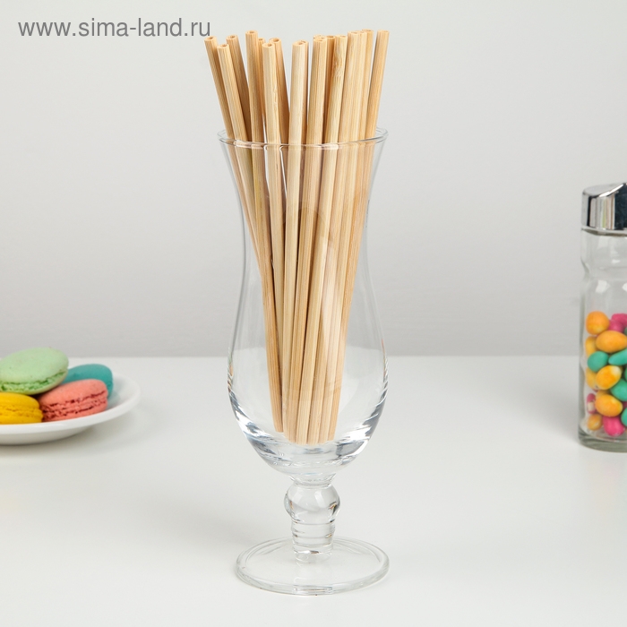 Набор бамбуковых трубочек для коктейлей «Панда», 20×0,3 см Набор бамбуковых трубочек для коктейлей «Панда», 20×0,3 см