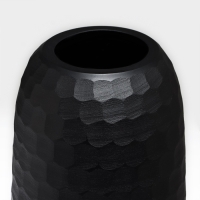 Ваза для цветов «Сара» из черного стекла 31 х 15 х 15 см Ваза для цветов «Сара» из черного стекла 31 х 15 х 15 см