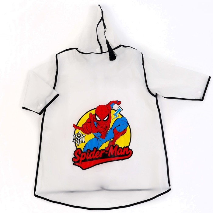 Дождевик детский, размер S, 92-98 см, Человек-Паук Дождевик детский, размер S, 92-98 см, Человек-Паук