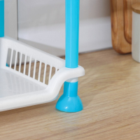 Этажерка настольная 3-х ярусная &laquo;Контраст&raquo;, 21,5&times;28,5 см, цвет голубой