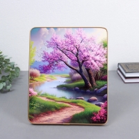 Картина акрил настольная "Сакура весна" 25х20 см Картина акрил настольная "Сакура весна" 25х20 см