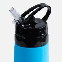 Складная бутылка для воды Langfossen, голубая Складная бутылка для воды Langfossen, голубая