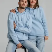 Толстовка с капюшоном Snake II голубая, размер M