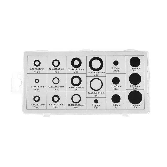 Набор резиновых втулок, 125 шт Набор резиновых втулок, 125 шт