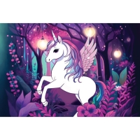 Картина по номерам с подрамником и гирляндой &laquo;Волшебный мир&raquo;, 20 х 30 см