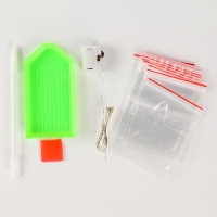 Алмазная мозаика на новый год с частичным заполнением на подрамнике &laquo;Влюбленная пара&raquo;, 20 х 30 см, с гирляндой, новогодний набор для творчества