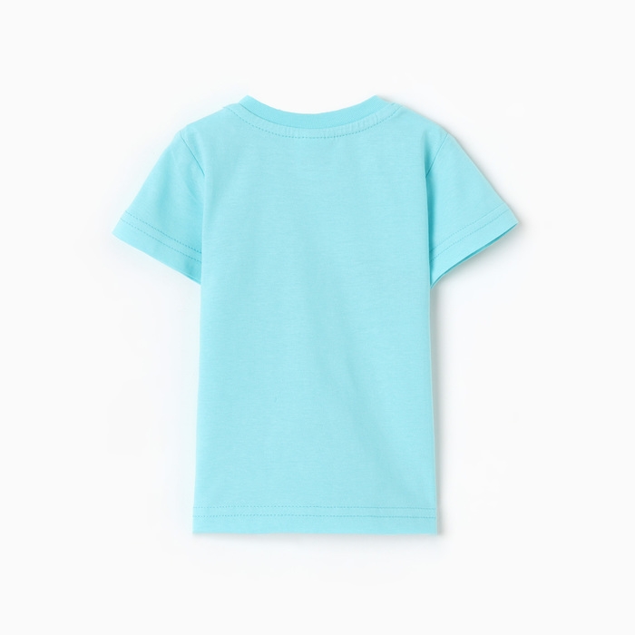 Футболка для мальчика, цвет бирюзовый, рост 92 см