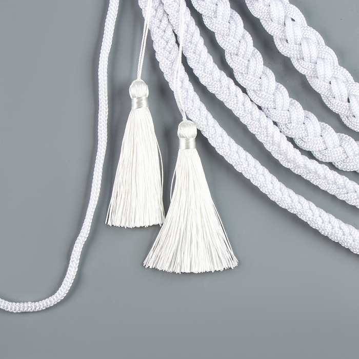 Карнавальный аксельбант «Солдат на параде», белый Карнавальный аксельбант «Солдат на параде», белый