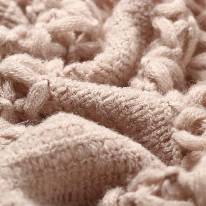 Плед Этель Beige knit 130*170 см, цв.бежевый, 100% акрил Плед Этель Beige knit 130*170 см, цв.бежевый, 100% акрил