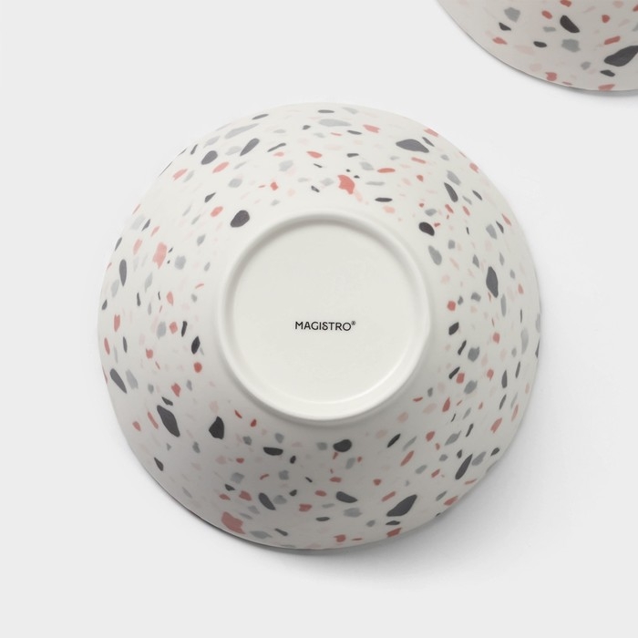 Набор салатников фарфоровых Magistro Terazzo, 700 мл, 16×7,4 см, 2 шт Набор салатников фарфоровых Magistro Terazzo, 700 мл, 16×7,4 см, 2 шт