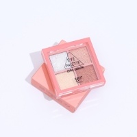 Палетка теней для век, с блёстками, 4 цвета Палетка теней для век, с блёстками, 4 цвета