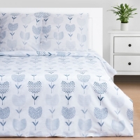 Постельное бельё Этель евро &laquo;Тюльпаны&raquo; (вид 1) 200*217 см, 220*240 см, 70*70 см - 2 шт